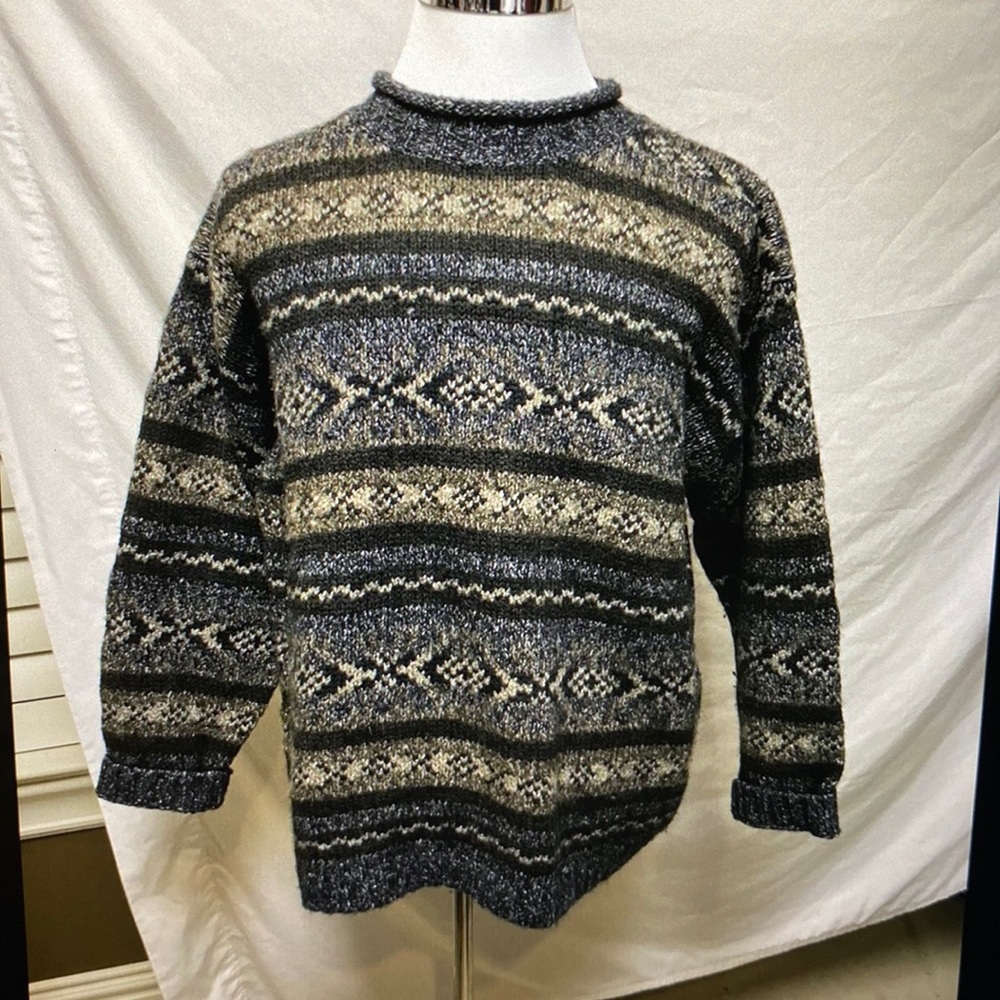 LeCollezioni Structure Men’s L Wool Blend Sweater
